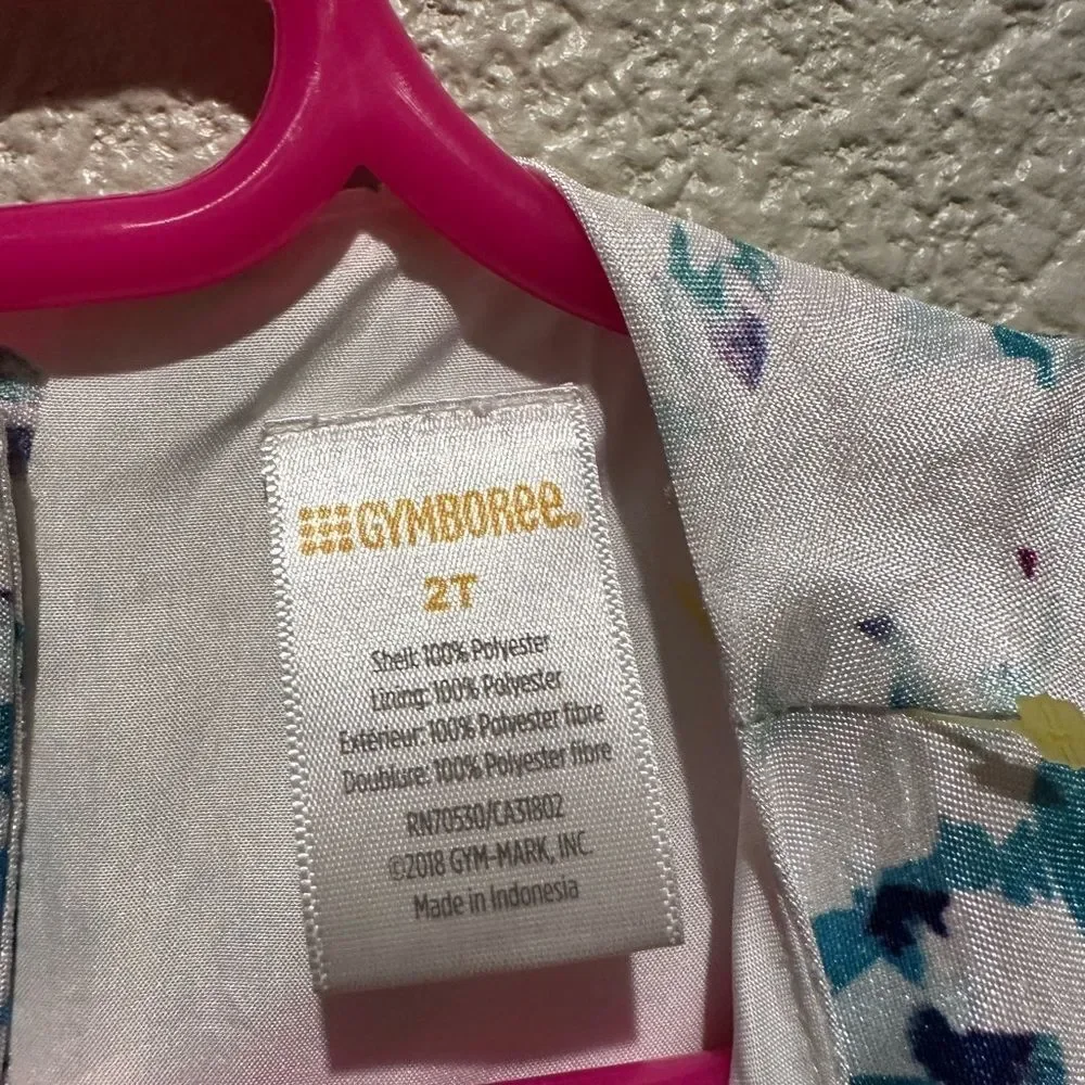 NWOT Gymboree Multi Color Floral Girl Dress Size 2T